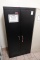 2 DOOR METAL CABINET W/KEYS (NO CONTENTS)