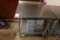 S/S TABLE W/SHELF 36” X 30”