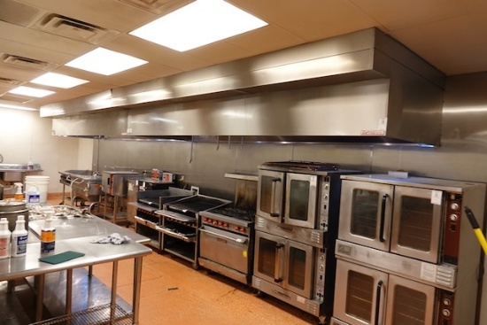 33’ CAPTIVEAIRE VENT HOOD W/ANSUL FIRE SUPPRESSION SYSTEM