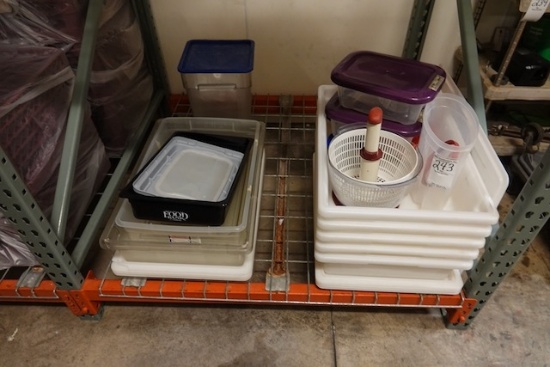 STORAGE TUBS W/LIDS X1