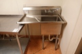 SINGLE COMPARTMENT S/S SINK W/FAUCET