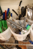 TUB OF UTENSILS (X2)