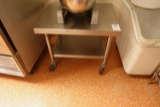 S/S EQUIPMENT STAND W/CASTERS 30” X 24”
