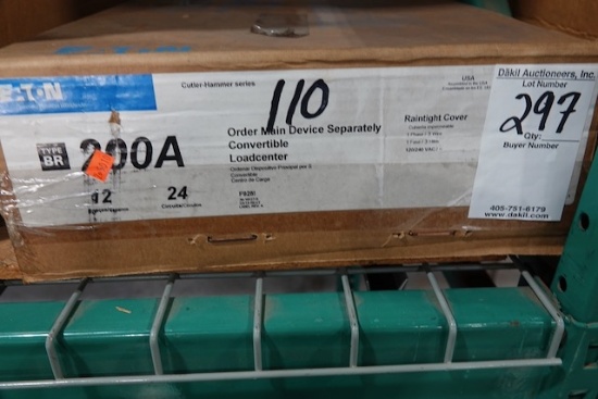 NEW EATON 200 AMP LOAD CENTER 12 SPACES 24 CIRCUITS