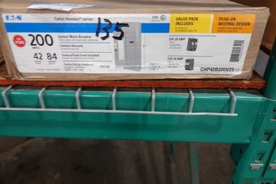 NEW EATON 200 AMP MAIN BREAKER 42 SPACES 84 CIRCUITS