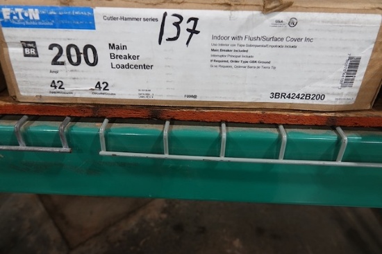 NEW EATON 200 AMP MAIN BREAKER LOAD CENTER 42 SPACES 42 CIRCUITS