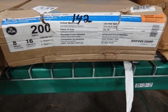 NEW EATON 200 AMP INDOOR MAIN LUG 8 SPACES 16 CIRCUITS