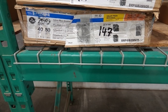 NEW EATON 200 AMP INDOOR MAIN BREAKER 40 SPACES 80 CIRCUITS