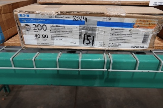 NEW EATON 200 AMP INDOOR MAIN LUG 40 SPACES 80 CIRCUITS