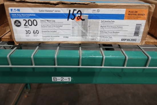 NEW EATON 200 AMP INDOOR MAIN LUG 30 SPACES 60 CIRCUITS