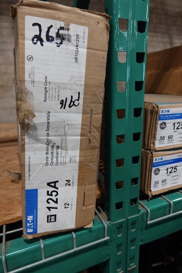 NEW EATON 125 AMP LOADCENTER 12 SPACES 24 CIRCUITS