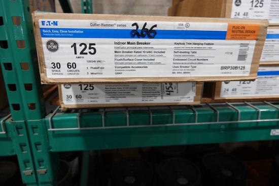 NEW EATON 125 AMP INDOOR MAIN LUG 24 SPACES 48 CIRCUITS