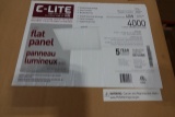 NEW C-LITE LED LIGHTING MASTER PACK C-TR-B-FP22-40L-40K-WH 4/BOX (X3)