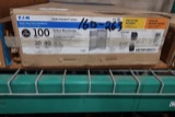 NEW EATON 100 AMP OUTDOOR MAIN BREAKER 20 SPACES 40 CIRCUITS
