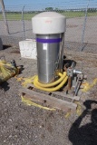 PALLET W/VACUUM, FAN/BLOWER, ROUND DOLLY & PRESS
