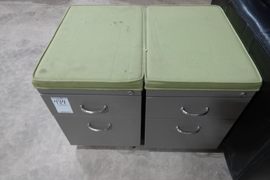 ROLLING STORAGE CABINETS (X2)