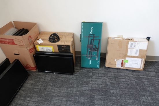 MONITORS, KEYBOARDS & COMPUTER CORDS X1