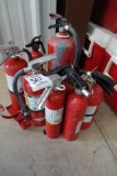 FIRE EXTINGUISHERS (X8)