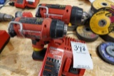 MILWAUKEE (2) HEAT GUNS & CHARGER X1