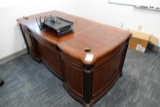OFFICE DESK, FILE CABINET & HUTCH X1