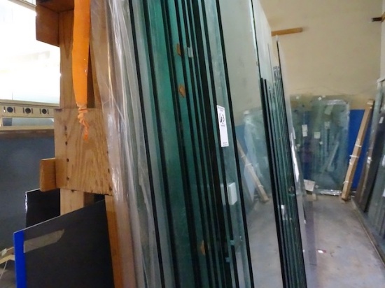 ALL TEMPERED GLASS ON SOUTH SIDE OF SHOWER RACK