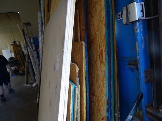 ASST. LUMBER, PLYWOOD, FULL SHEETS OF WAFER BOARD & PARTIALS, MISC. 2xS
