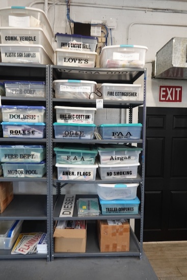 48”X72” METAL SHELF (NO CONTENTS)