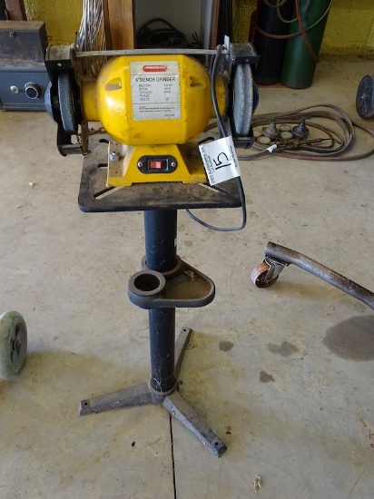 AMERICAN 3/4HP 6” BENCH GRINDER ON STAND