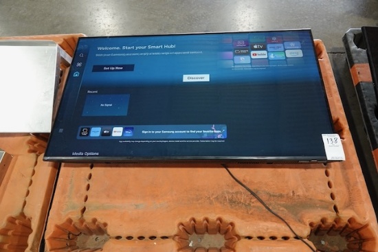 (3) 50” SAMSUN SMART TV’S - 1 GOOD ONE; 2 COME ON BUT HAVE CRACKED SCREENS – STILL LIGHTS UP