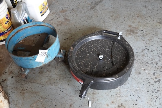 OIL PAN & ROLLING BUCKET HOLDER
