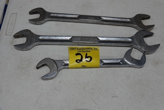 SNAP-ON DOUBLE SIDED WRENCHES 15/16, 1”-1 1/8” & 15/16”-1”