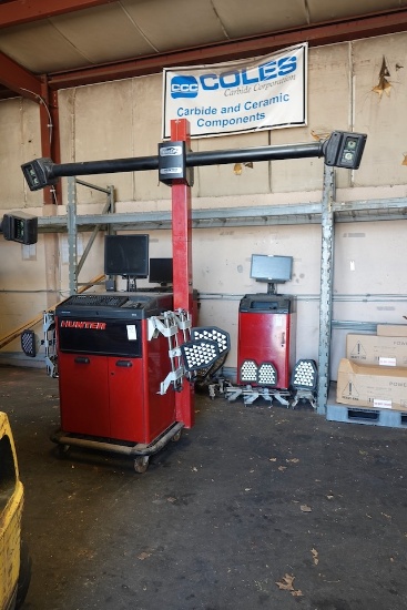HUNTER WA140 ALIGNMENT MACHINE W/TOWER & CAMERA BAR