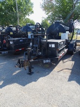 HEAVY DUTY TANDEM AXEL MAX TRAILER W/VAC SYSTEM & KOHLER MOTOR.