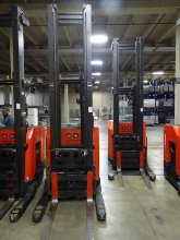 2012 RAYMOND STAND-UP ELECTRIC DOUBLE DEEP REACH FOR FORKLIFT MODEL #750DR32TT