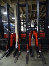 2013 RAYMOND STAND-UP ELECTRIC DOUBLE DEEP REACH FOR FORKLIFT MODEL #750DR32TT