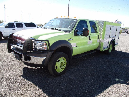 2005 FORD F-550XLT FIRE TRUCK