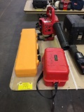 DAVID WHITE LEVEL/JOHNSON LEVEL WITH TRIPOD/GAS POWERED BLOWER