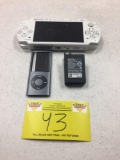 SONY PSP WITH BROKEN BATTERY PACK/8 GB IPOD