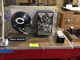 FOOTBALL HELMET/BASEBALL CARDS