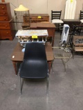 SINGER SEWING MACHINE CABINET/BIRD CAGE/CHAIR/COFFEE TABLE/MISC FURNITURE