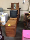 NIGHTSTANDS/HEADBOARD/COAT RACK/TELEVISION