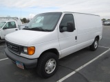 2007 FORD E150 CARGO VAN