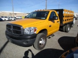 2007 DODGE 3500HD STAKE BED