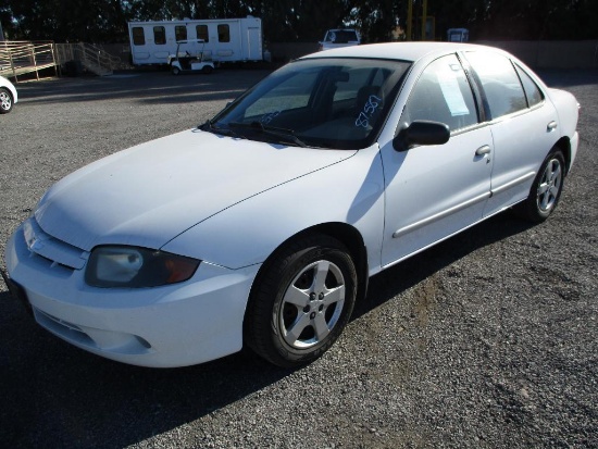 YEAR 2004 MAKE CHEV MODEL CAVALIER VIN 3GIJC52634S152825 DESCRIPTION DUAL FUEL CNG SYSTEM DOES NOT