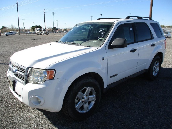 YEAR 2008 MAKE FORD MODEL ESCAPE HYBRID VIN 1FMCU59H08KE43476 ODOMETER 72022 ODOMETER STATEMENT EX