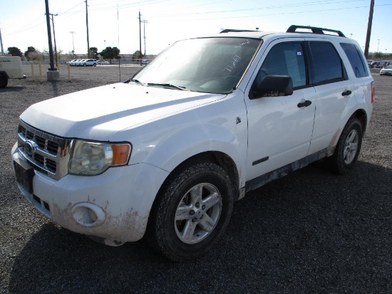 YEAR 2008 MAKE FORD MODEL ESCAPE HYBRID VIN 1FMCU59H68KE43448 ODOMETER 71267 ODOMETER STATEMENT EX