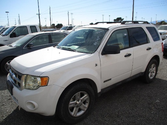 YEAR 2008 MAKE FORD MODEL ESCAPE HYBRID VIN 1FMCU59H58KE43456 ODOMETER 60740 ODOMETER STATEMENT EX