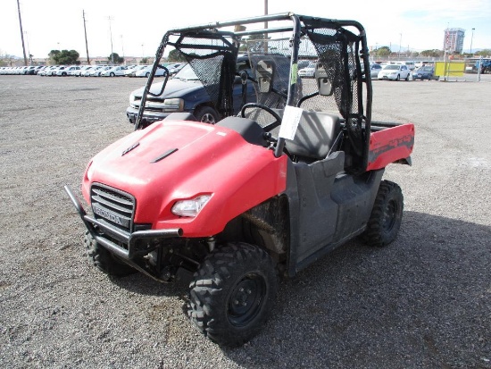 YEAR 2013 MAKE HONDA MODEL BIG RED VIN 3111VF010XDD402337 DESCRIPTION 4X4 1114 HRS DELAYED TITLE