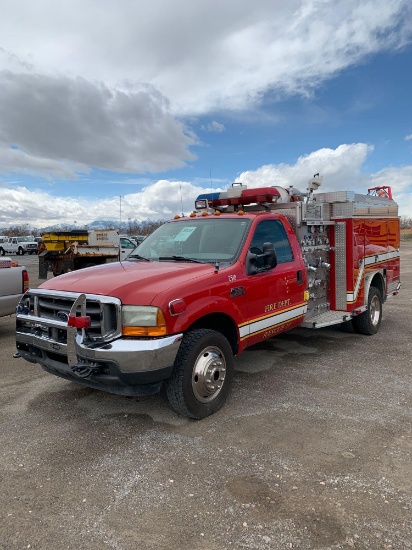 2001 FORD F550 FIRE TRUCK