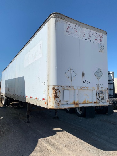 1986 FRUEHAUF 48' VAN TRAILER